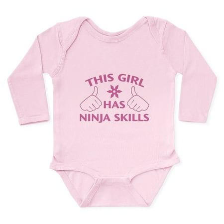

CafePress - This Girl Has Ninja Skills Long Sleeve Infant Body - Long Sleeve Infant Bodysuit