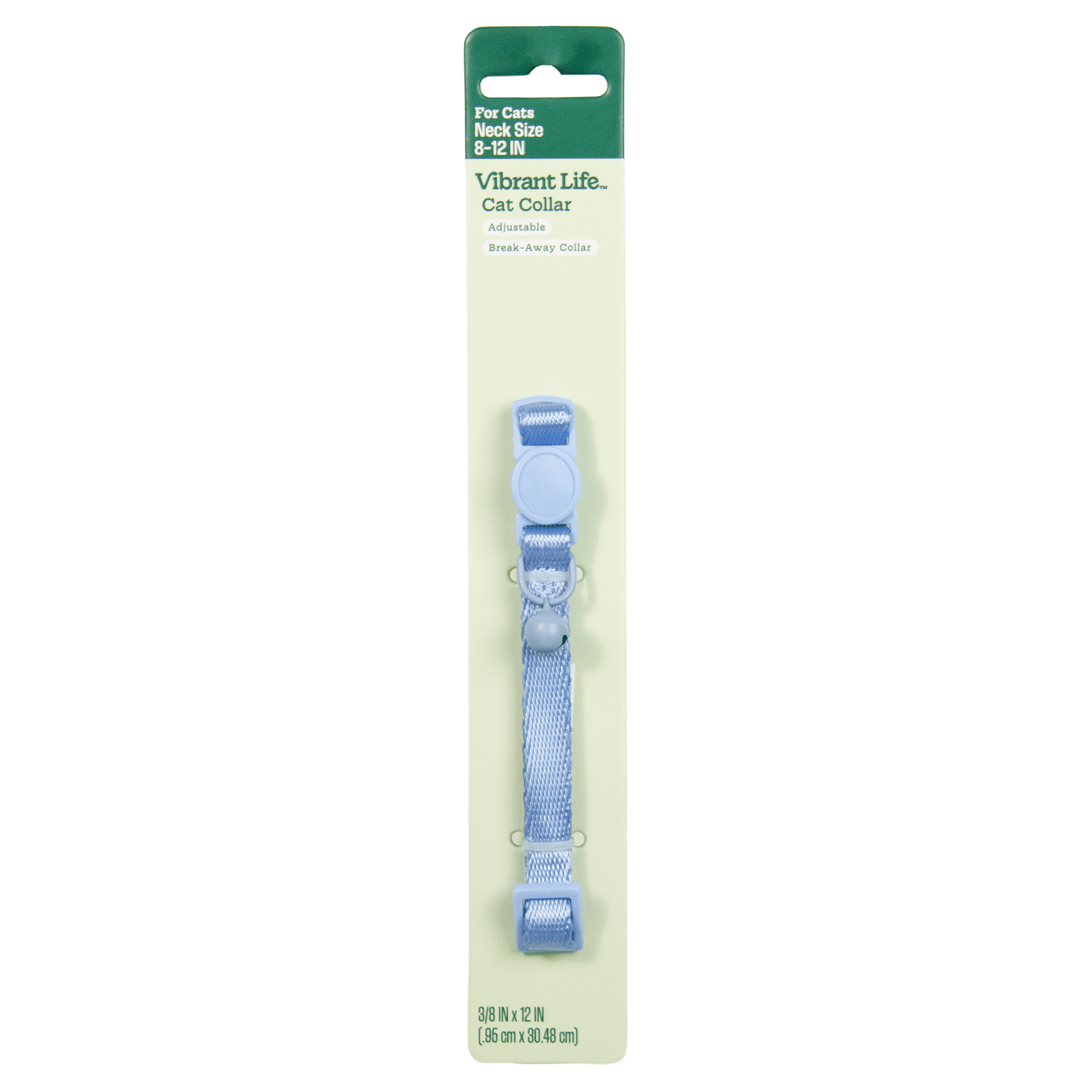 Vibrant Life Break-Away Adjustable Cat Collar, Blue