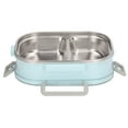 thumbnail image 3 of 304 Stainless Steel Lunch Box Compartment Liner Thermal Insulation Bento Lunch Box Illustration Style Leak Proof Container for Student Children Transparent Blue Fish, 3 of 5