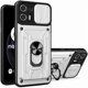thumbnail image 1 of wonima11 CCSmall Heavy Duty Protection Case for Motorola Edge 20 Lite (Not 20), Magnetic Ring Kickstand Slide Camera with Card Holder Phone Cover for Motorola Edge 20 Lite LJK White, 1 of 1