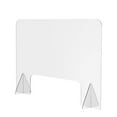 thumbnail image 4 of Raindrops Office Desk Sneeze Guard Transparent Barrier Panel Spray Prevention Square 1Set, 4 of 8