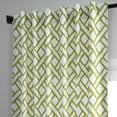 thumbnail image 5 of Garden Path Moss Green Printed Cotton Curtain (1 Panel), Garden Path Moss Green, 50W X 96L, 5 of 6