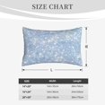 thumbnail image 6 of EasygdpWhite Bule Glitter Polyester Fiber Double-Sided Pillowcase,Super Soft,Comfortable And Luxurious Pillowcase,Not Easy To Break Or Deform- 16"X24", 6 of 9