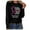 Black, variant on Womens Sweaters Pullover Clothes Breast Cancer Tops Casual O-neck Sweatshirt Pullover Blouse