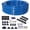 Blue + Nylon + Plastic + Steel＋3, variant on DIANJIE 100 Ft Industrial Air Piping System 3/4 Inch Blue Tubing with Complete Installation Accessories