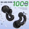 thumbnail image 3 of Baweave 6 Pcs RelaxCharm Bouchons d'Oreilles Réutilisables à Réduction de Bruit - Confort pour Soulagement des Ronflements de Sommeil & Voyage Comprend 2 Paires de Rechange Design Étanche, 3 of 7