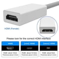 thumbnail image 4 of Mini DisplayPort to HDMI Adapter 1080p HD Converter Male to Female Cable, 4 of 4