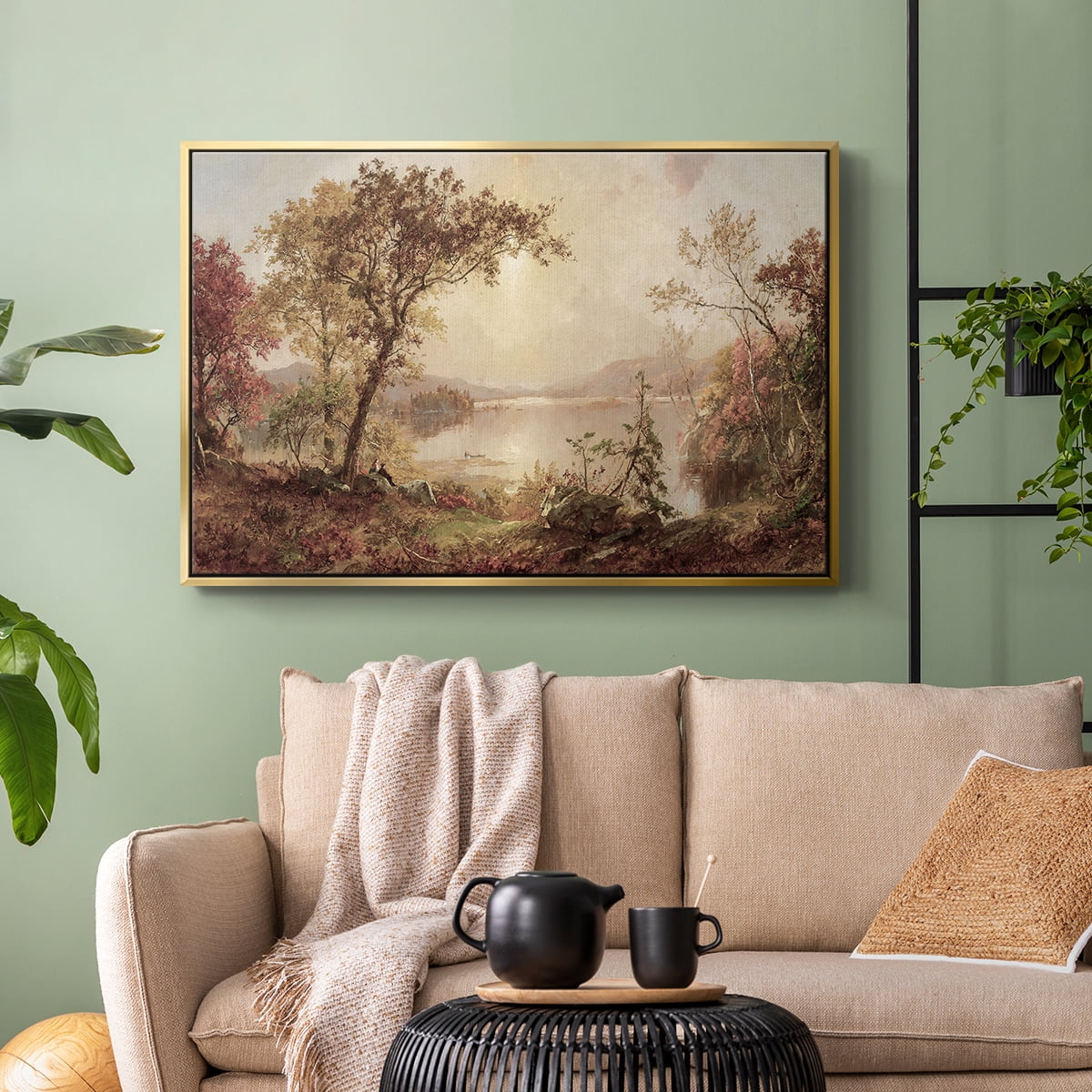 Vintage Landscape-CCCXXIX By Wexford Home Framed in Gold Wood Gallery Wrapped Canvas 17 in. x 25 in.