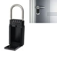 thumbnail image 1 of Key Lock Box Aluminum Alloy 4 Digit Combination Safe Metal Key Storage Lock Box for Home Factory Office, 1 of 8