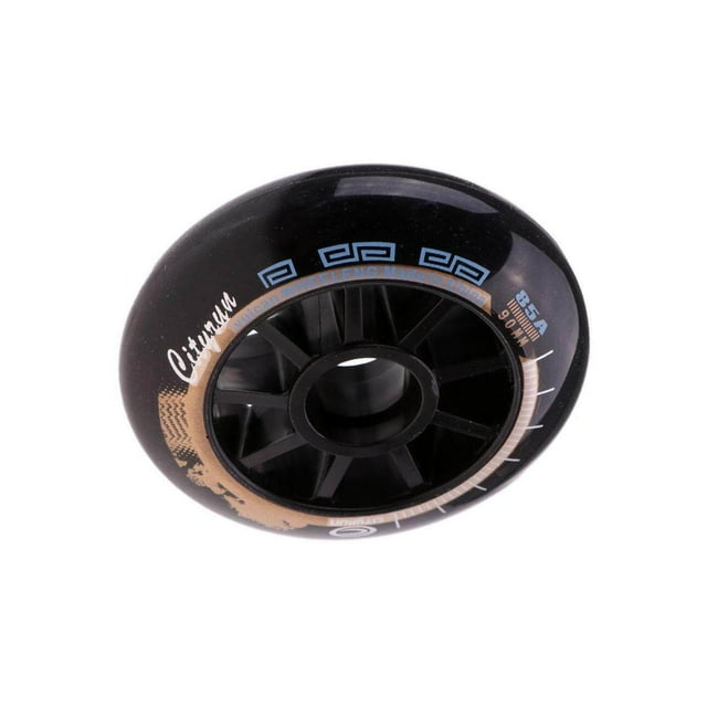 serony Speed Skating Wheels Outdoor Indoor Inline Skate Wheels Tool 90mm Black