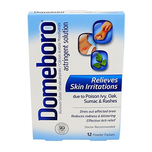 Domeboro Soothing Soak Rash Relief Plus Drying Action Powder Packets