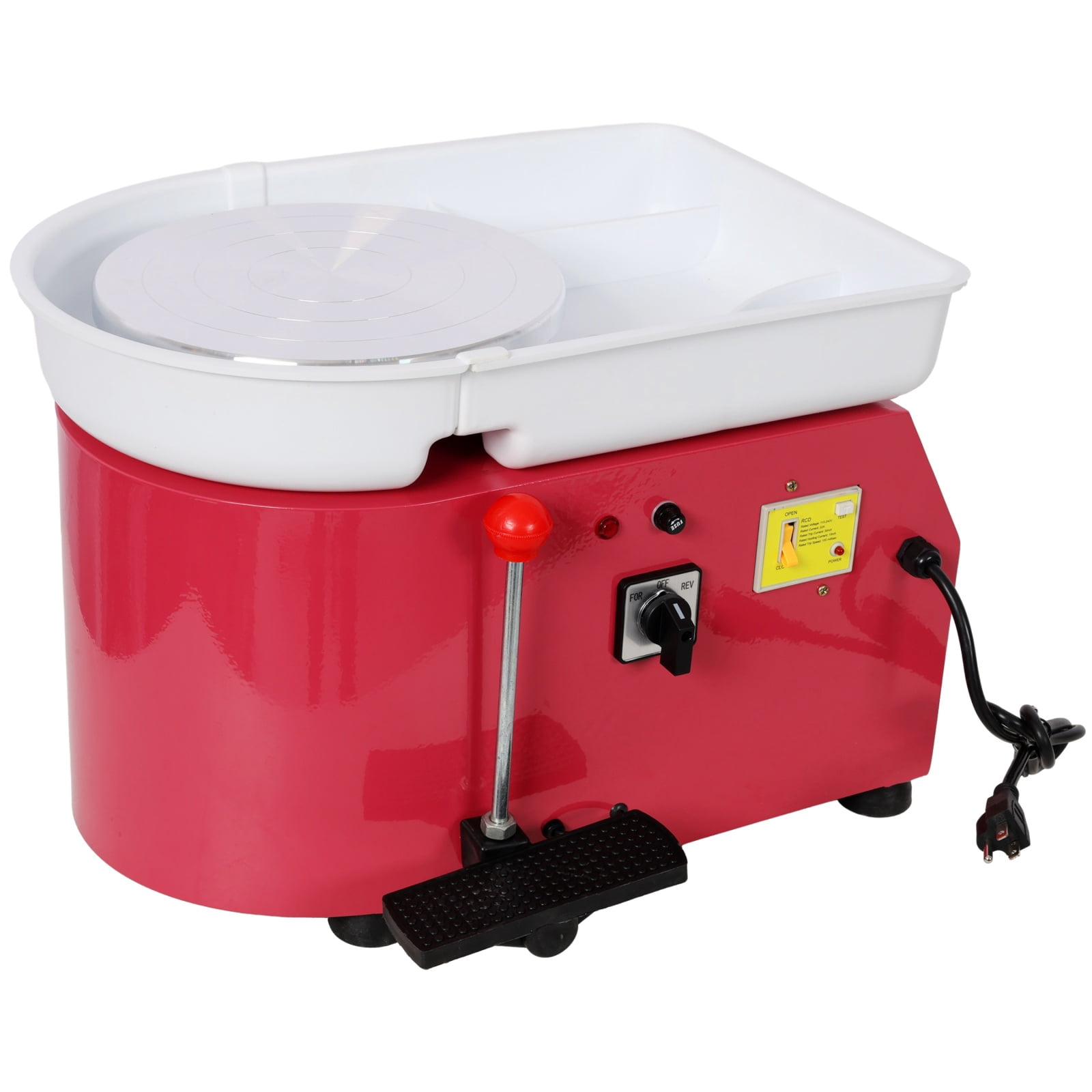10 Inch Electric Pottery Wheel with Foot Pedal, 60-300 RPM Adjustable Speed Ceramic Clay Machine, Detachable Basin, Complete Pottery Tool Kit for DIY Art & Craft