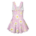 thumbnail image 5 of Tutolipy Pink Daisy Pattern Bathing Swim Dress, Cute Childrens Swimwear for Swim Lessons Beach Size 12-13 Years, 5 of 8