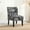 Black, variant on English Letter Print Polyester Blend Armless Chair / Easy Assembly for Home Use