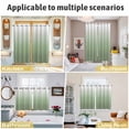thumbnail image 6 of Sage Green Ombre Kitchen Curtains 72 Inch Length, Modern Sage Green Abstract Art Grommet Top Bedroom Living Room Curtains, Light Filtering Cafe Curtain Drapes 2 Panels Set 104''x72'', 6 of 9