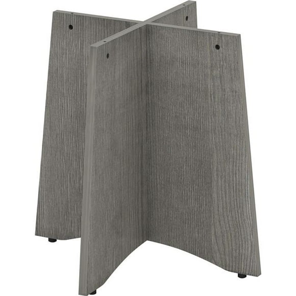 42-48 in. Weathered Charcoal Round Conference Table