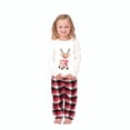 thumbnail image 3 of Conjunto de pijama familiar de manga larga con estampado de alces navideños nuevo 2024 para usar en casa, 3 of 4