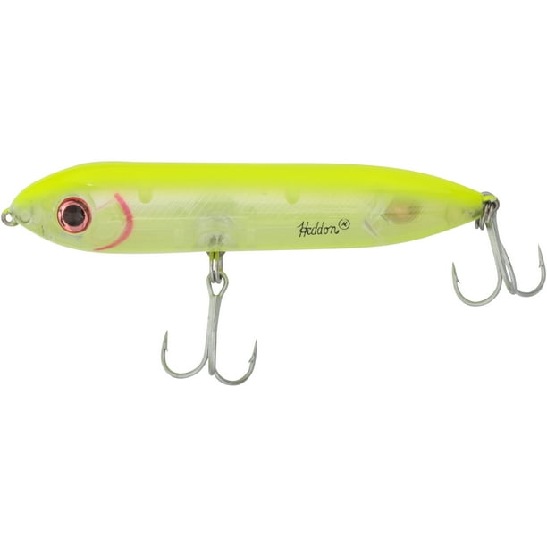 Heddon Super Spook Jr Fishing Lure Hard bait Chartreuse Silver Insert 3
