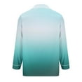thumbnail image 5 of Men 2 Piece Pajamas Sets Long Sleeve Shirts and Pants Pajama Outfits Lightweight Gradient Printed Sleepwear Loungewear Set with Pocket, 5 of 6
