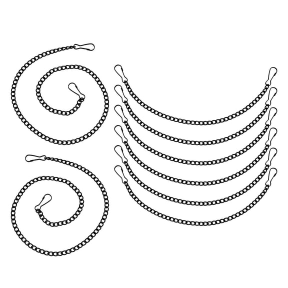 BESTYASH 8-Piece Metal Hanging Chains with Hooks for Home Decor, Posters, Signs, and Displays