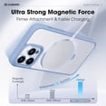 thumbnail image 2 of Genuine Official Magnetic Ring Stand for iPhone 14 Pro Case [Military Drop Protection] [Compatible with MagSafe] Shockproof Matte Translucent Slim Phone Case 6.1" 2023, Light Blue, 2 of 12
