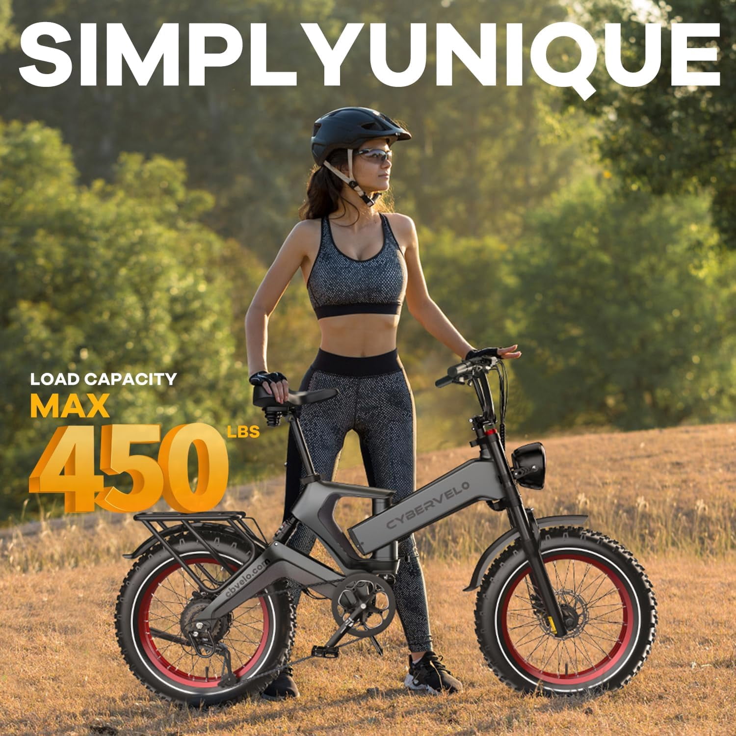 20" Fat Tires Folding Ebike for Adults, 2000W Peak Motor 8-Speed E-Mountain Bike, 48V 40Ah Bulit-in Battery Dirt Sand