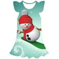 thumbnail image 2 of Vestidos de Navidad de verano para niños de 1 a 10 años, vestido de Papá Noel para niñas, faldas casuales de moda para niñas, vestidos, disfraces 7T Gao Jinjia LED, 2 of 2