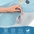 thumbnail image 3 of Yayeee Kitchen Curtains Tier Pair Light Filtering 27"x24" Rod Pocket Short Cafe Window Panel, Pirate Animals, 3 of 7