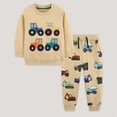 thumbnail image 2 of Kogui Boys Sweatsuits Kids Windbreaker Hooded Sport Lightweight Jackets and Pants for Boys Size 6-7 Years (Khaki,6-7 Years), 2 of 8