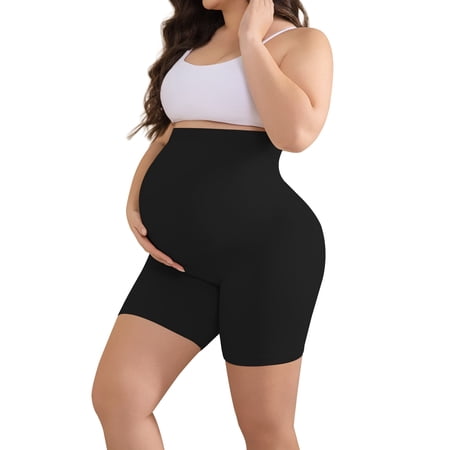 Takusun Women's Maternity Shorts Lounge Sleep Pajama Workout Comfy Stretchy Pregnancy Shorts
