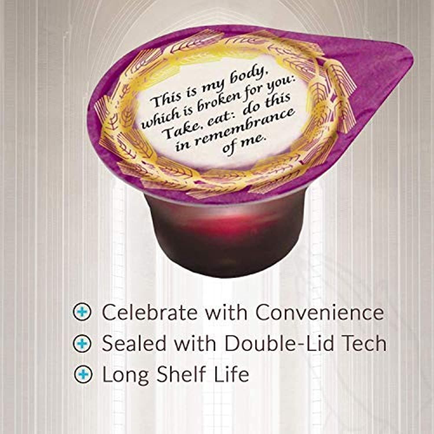 Communion-Celebration Cup Prefilled Juice/Wafer-Box 100