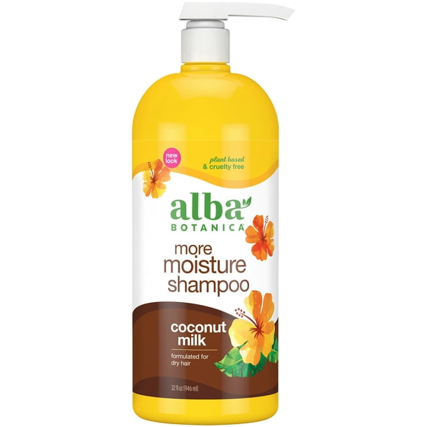 Alba Botanica Drink It Up Hawaiian Shampoo with Coconut Milk, 32 fl oz
