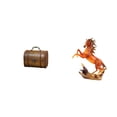 thumbnail image 1 of Estuche organizador de joyas,Organizador de joyas de madera para mujeres,hombres y niñas,Estatua de caballo,Estatua de caballo de pie,hecha a mano en resina para cafetería,Escultura de, 1 of 8