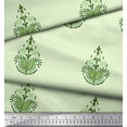 thumbnail image 3 of Soimoi Poly Georgette Fabric Floral & Paisley Block Print Fabric by The Yard 42 Inch Wide, 3 of 3