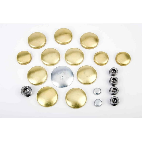 JEGS 58010 Brass Freeze Plug Kit 1964-1992 Small Block Chrysler 318-360 1964-196