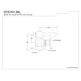 thumbnail image 2 of Kingston Brass CC33108KL 3/8" FIP x 3/8" OD Comp Quarter-Turn Angle Stop Valve, Brushed Nickel, 2 of 2