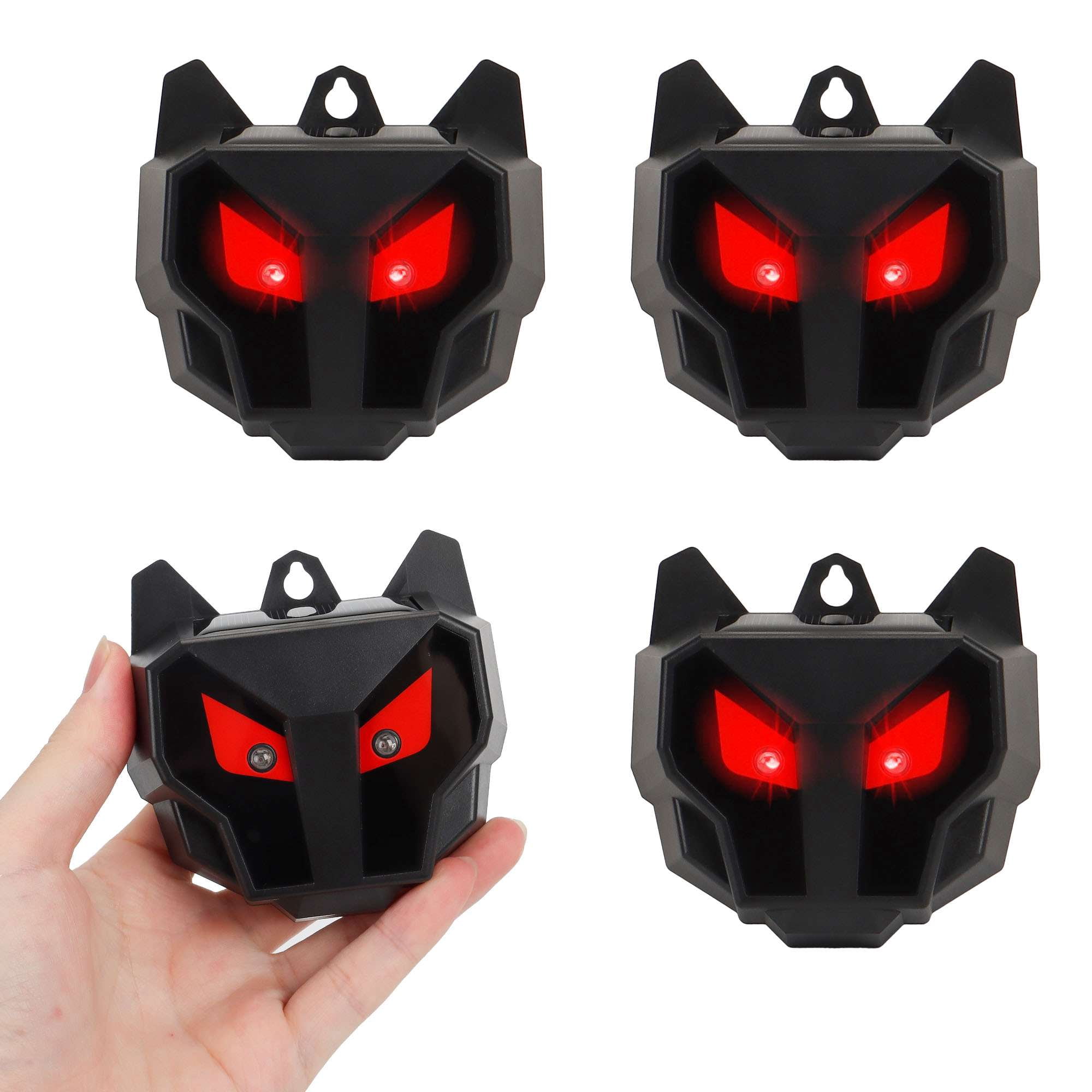 Gustave Solar Powered Ultrasonic Nocturnal Animal Repeller, 4 Pack