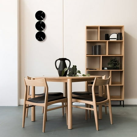 ardeola - New York / Rio / Tokyo - Bauhaus Style World Clocks, 16 x 4.5 in Analog Time Zone Clock with Silent Movements