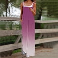 thumbnail image 2 of successthop Womens One Pieces Jumpsuit Plus Size Sleeveless High Waist Wide Leg Long Floral Lounge Wear with Pockets M, 2 of 5