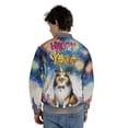 thumbnail image 5 of Happy New Year with Shetland Sheepdog Fireworks Holiday Xmas Winter 2025 All Over Print 3D Baseball Jacket Sheltie Dog Lover Gifts Bomber Jacket Softball - 00025, 5 of 6