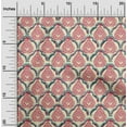 thumbnail image 1 of oneOone Viscose Jersey Fabric Damask & Floral Block Print Sewing Fabric BTY 60 Inch Wide, 1 of 5