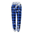 thumbnail image 4 of Plebaso Womens Cinch Bottom Sweatpants with Pockets Solid Color Printed High Waist Baggy Running Jogger Pants, 4 of 5