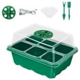 thumbnail image 1 of 6-Hole Indoor Seed Starting Kit with LED Grow Light, Humidity Dome, Plant Labels, USB Powered - Complete Seedling Starter Tray System with Drainage & Air Ventilation for Home Gardening, 1 of 5