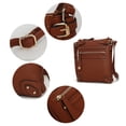 thumbnail image 6 of MKF Collection Parker Vegan Leather Women's Crossbody Bag, Functional Purse Shoulder Bag Handbag by Mia K, 6 of 6