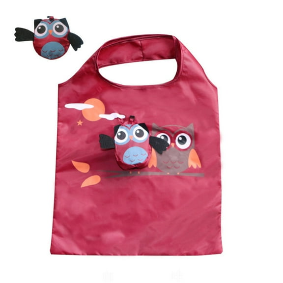 Owl Folding Shopping Bag Environmental Bag Cute Bag (G)