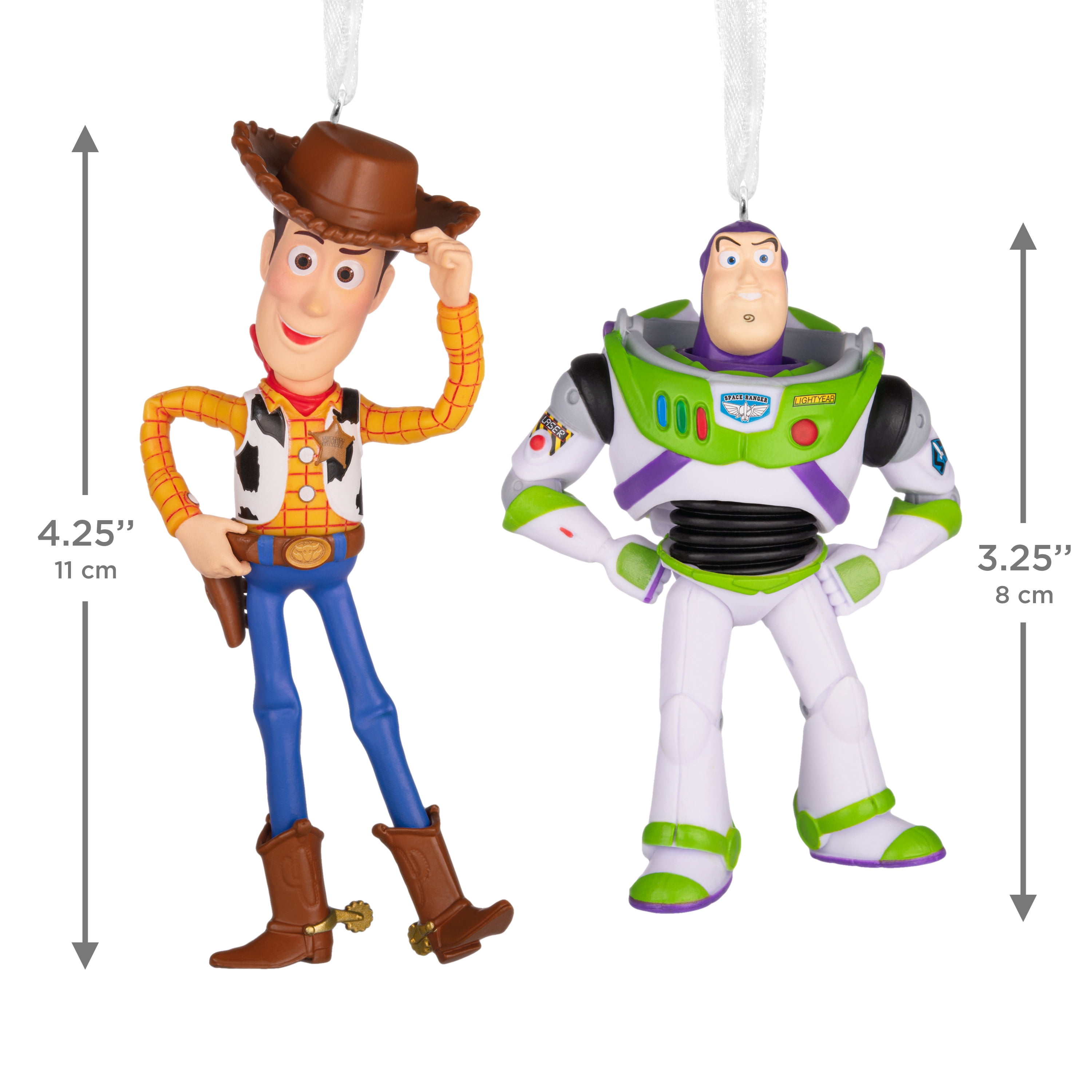 Hallmark Ornaments (Disney/Pixar Toy Story Woody Buzz), Set of 2, 1 Count