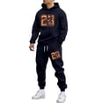 thumbnail image 3 of CONFREE Mens Tracksuit 2 Peice Sets Casual Men's Jogging Sweatsuit Set Number 23 Graphic Y2K Pullover Hoodies Pants Athletic Sweat Suit for Men, 3 of 5