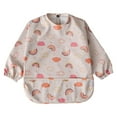 thumbnail image 1 of MIASHUI Baby Long Sleeve Bib Cartoon Print Toddlers Soft Bib Outfit, 1 of 3