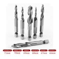 thumbnail image 2 of Taladro De Grifo Vástago Hexagonal Hss Tornillo Rosca Métrica Brocas De Taladro Compuesto M3-M10 Herramientas De Mano 6 Uds Cateissary TO003534-00, 2 of 7