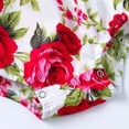 thumbnail image 3 of Gunia Baby Girl Outfits Ruffle Floral Headbands Girl Romper Clothes Sets 0-24 Months, 3 of 6